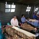 Earthquake victims receive medical treatment at a makeshift a hospital. (Image: AP/Heri Juanda)